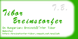 tibor breinstorfer business card